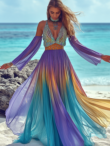 Vestido de contraste elegante para férias de verão d7f1