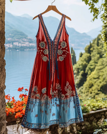Robe en mousseline de soie pour les vacances d'été 2eea