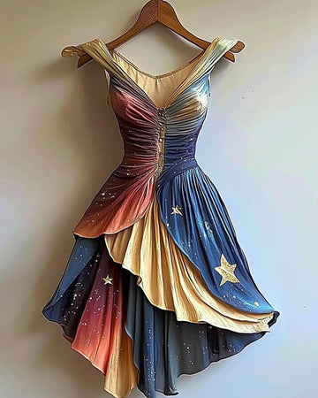 Robe décontractée sur le thème de la fête de l'Indépendance pour l'été 96e3
