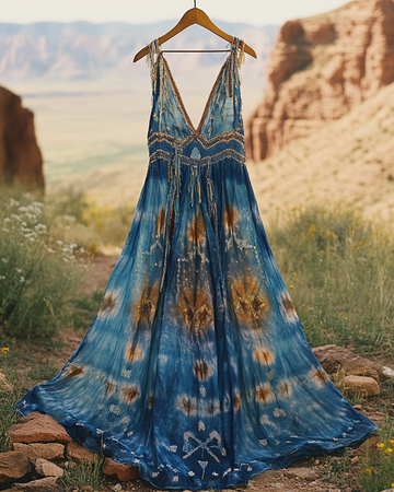 Robe d'été en dentelle brodée 4c3c