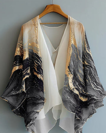 Cardigan in chiffon elegante da donna per vacanze estive 7a93