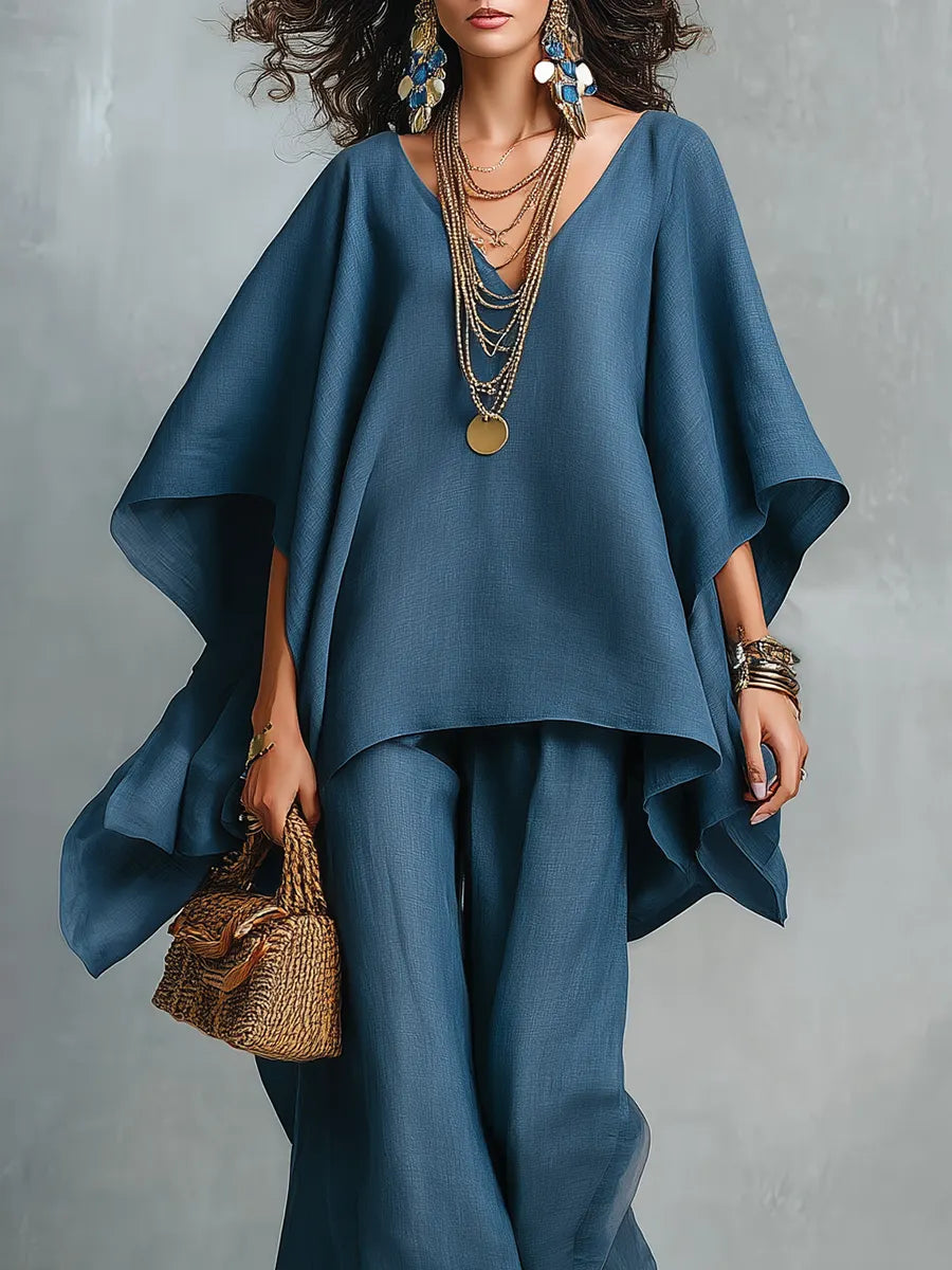 Bohemian Blue Relaxed Suit