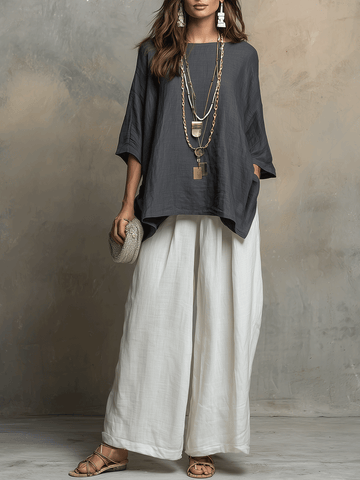 Conjunto Lounge Boho Minimalista Relaxado
