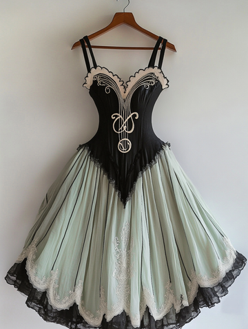 Vestido de design de moda com tema musical de verão 0eb4